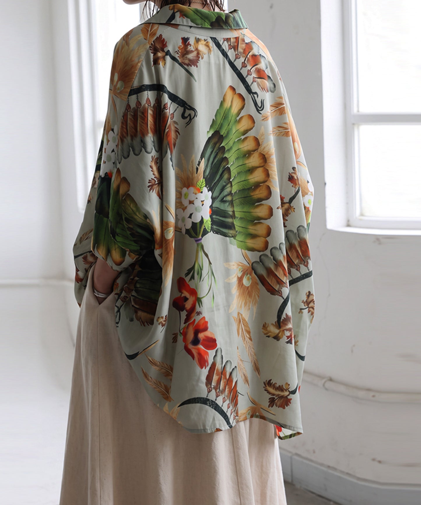 NUUUII Art Print Dolman Shirt Ladies