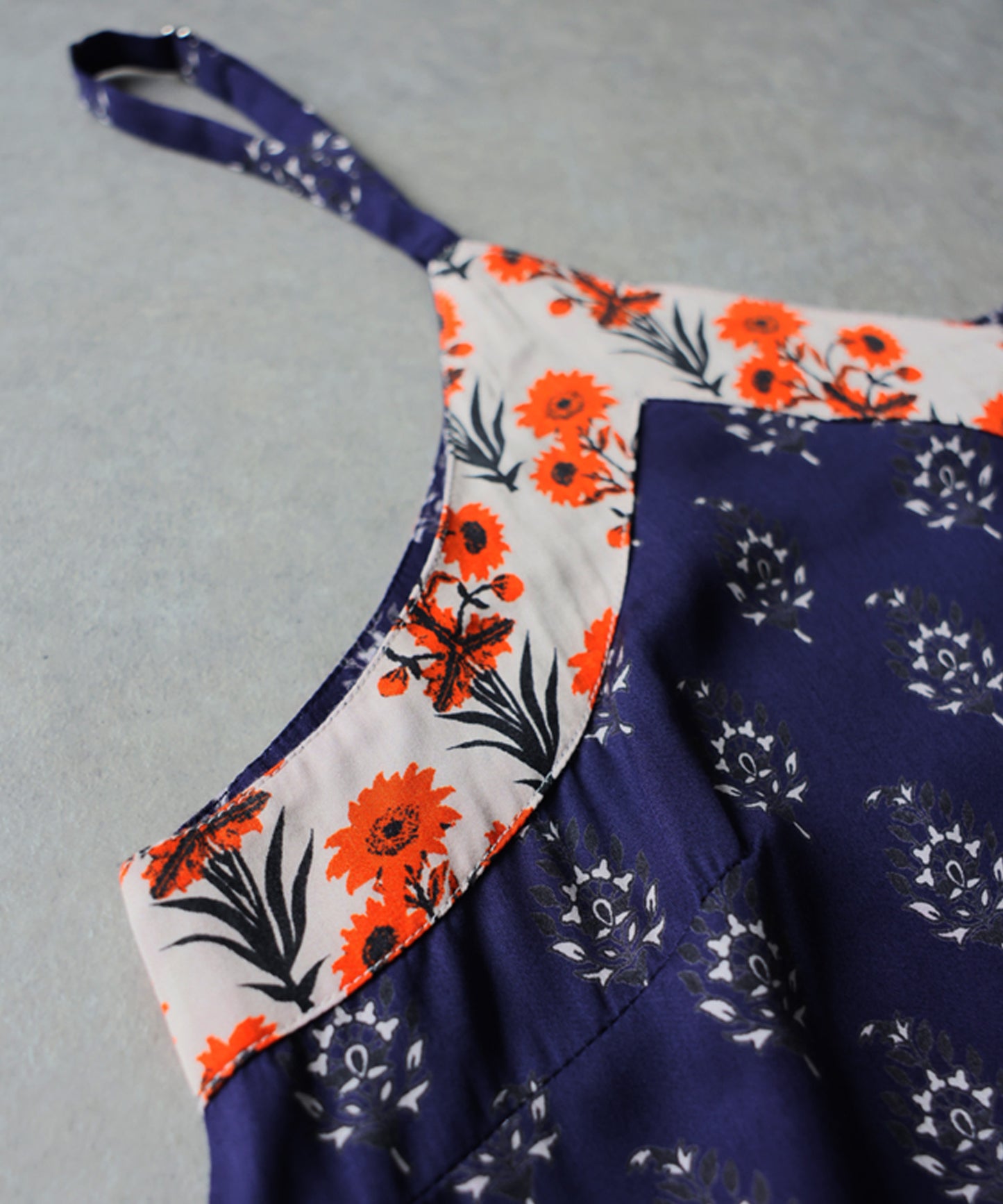 NUUUII A-Line Sleeveless Retro Print Camisole Dress With Adjustable Drawstring Ladies