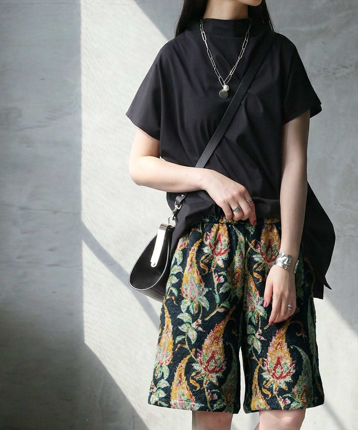 Fringe Floral Shorts Ladies