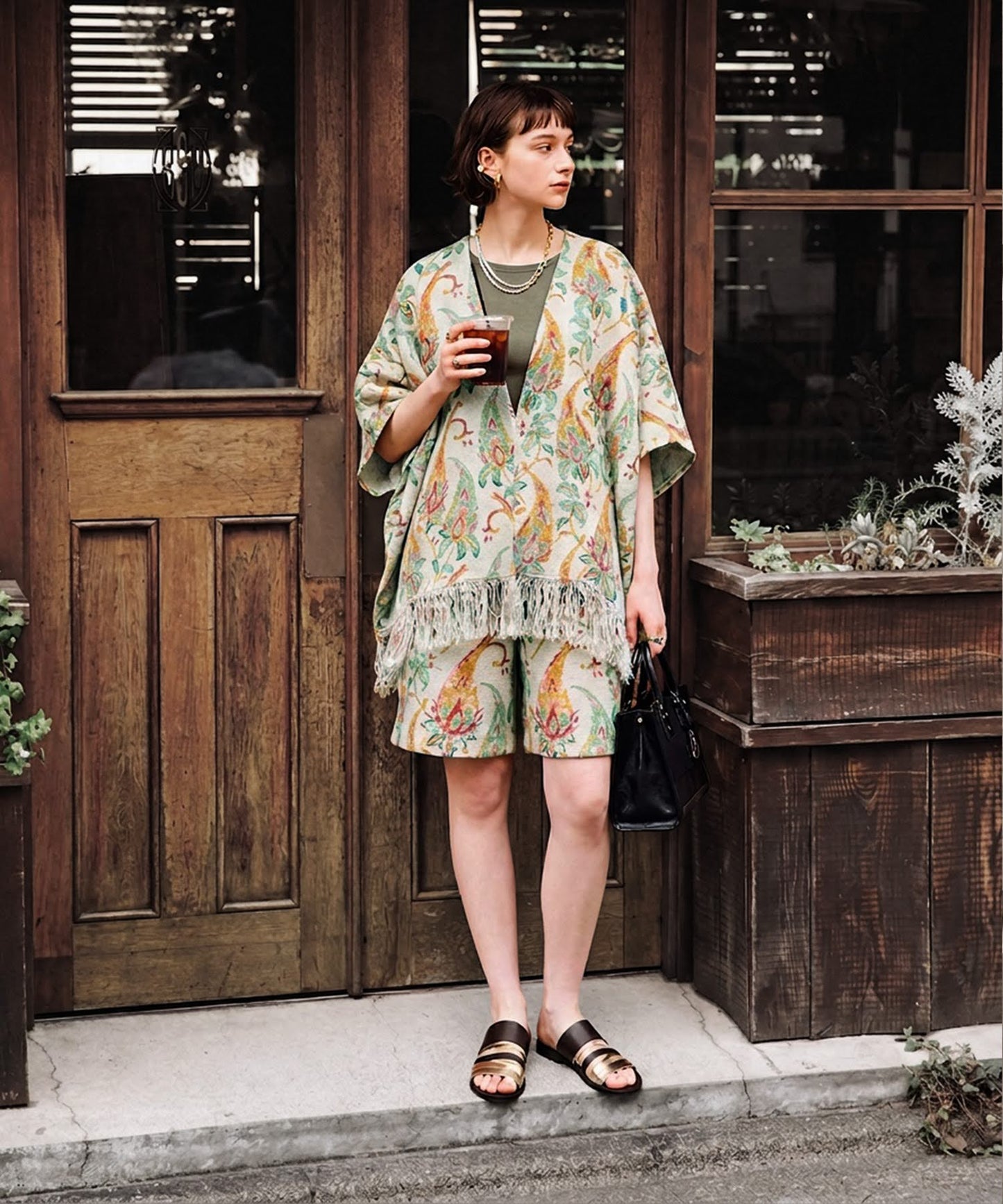 Fringe Floral Shorts Ladies