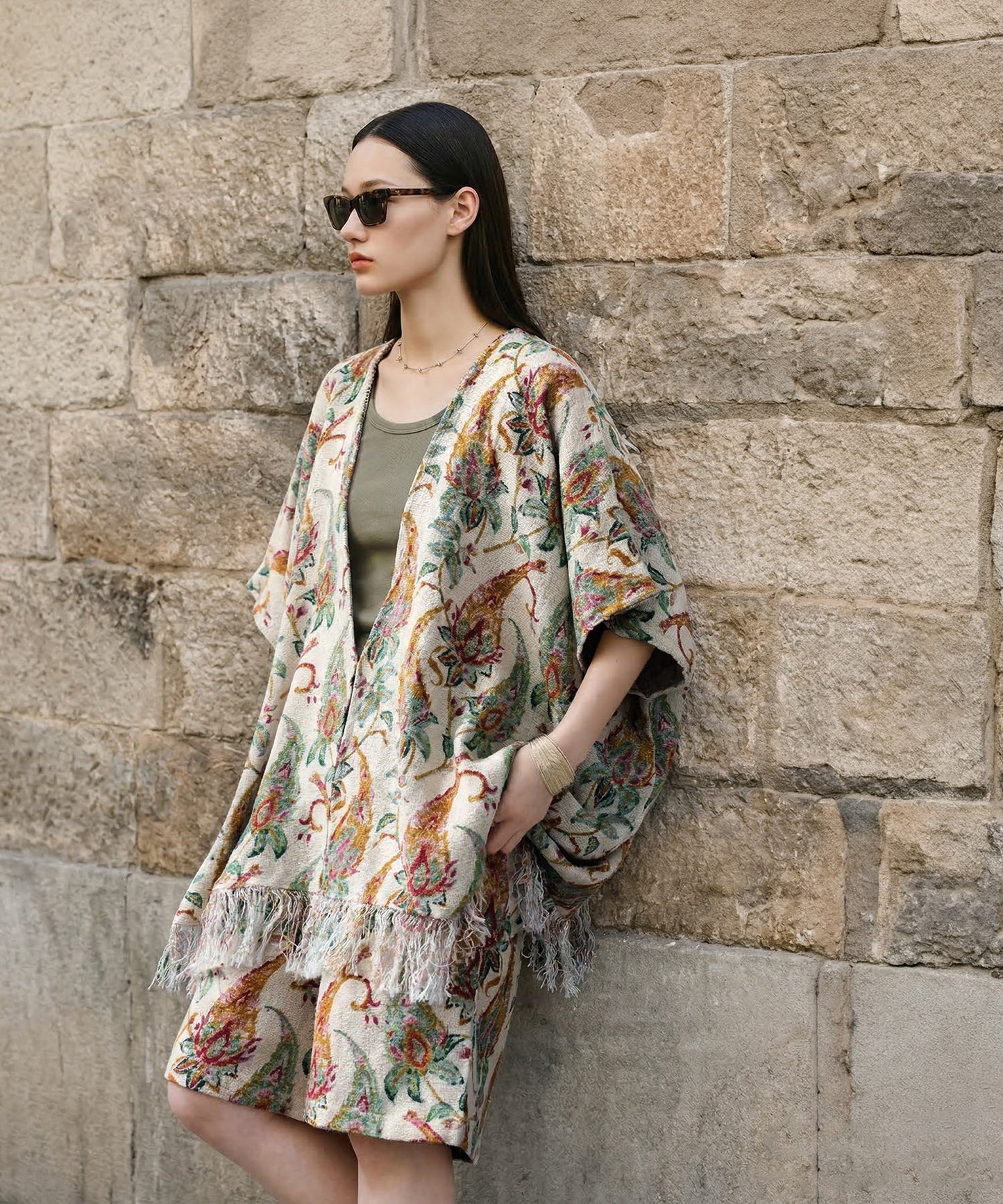 Fringe Floral Shorts Ladies