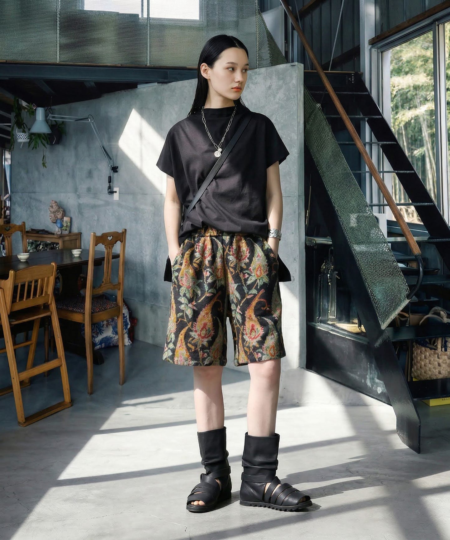 Fringe Floral Shorts Ladies