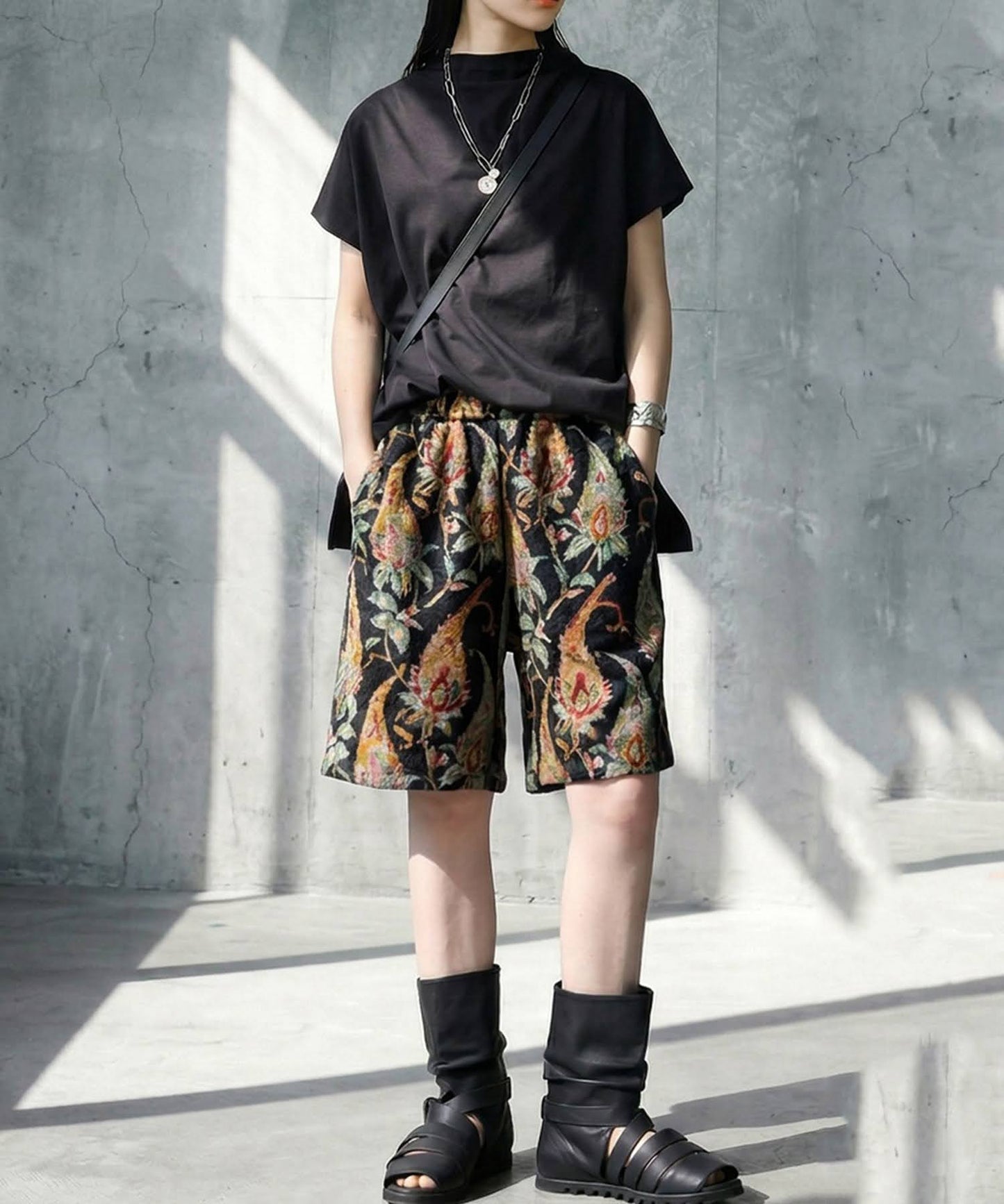 Fringe Floral Shorts Ladies