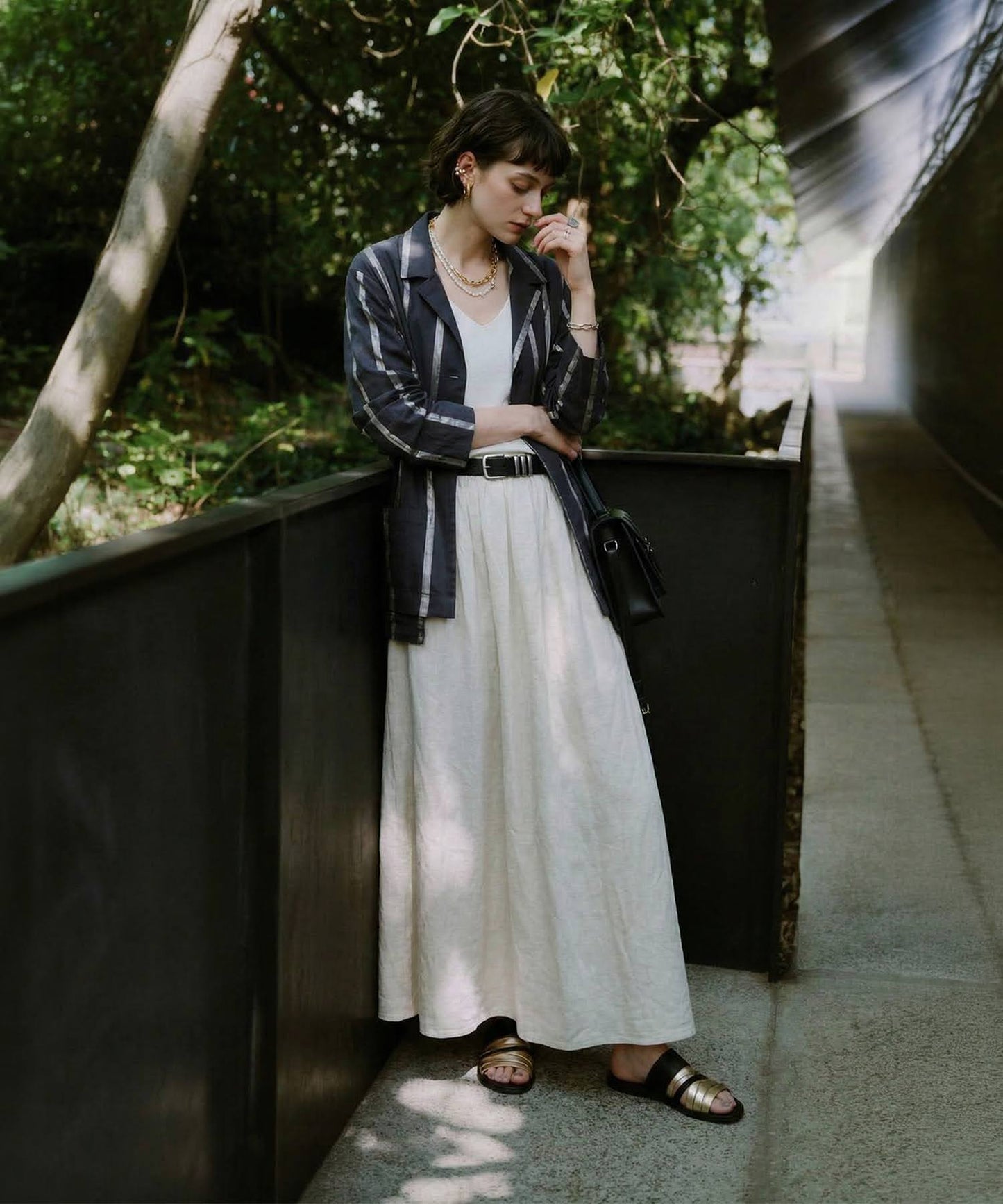 Striped Tailored Jacket Ladies