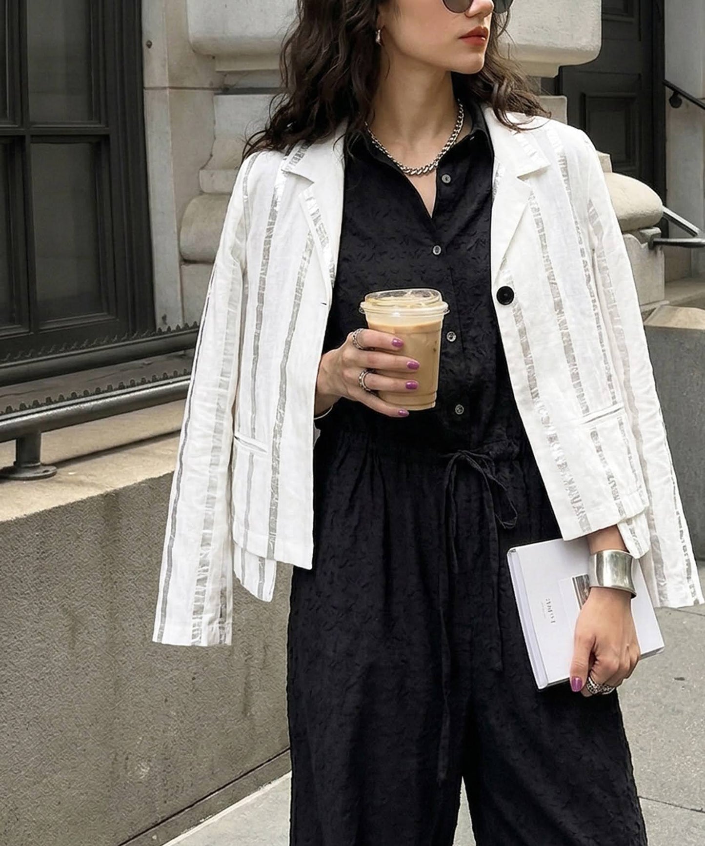 Striped Tailored Jacket Ladies