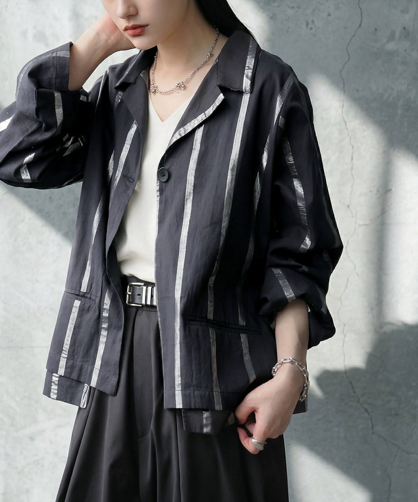 Striped Tailored Jacket Ladies