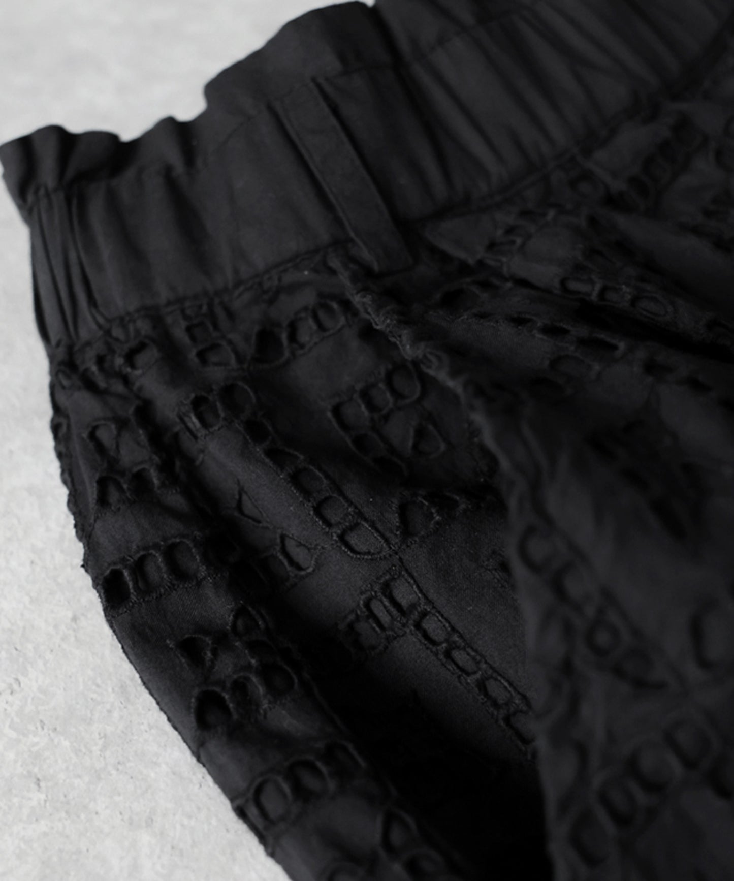 NUUUII 100% Cotton Chiffon Embroidered Wide Pants Ladies