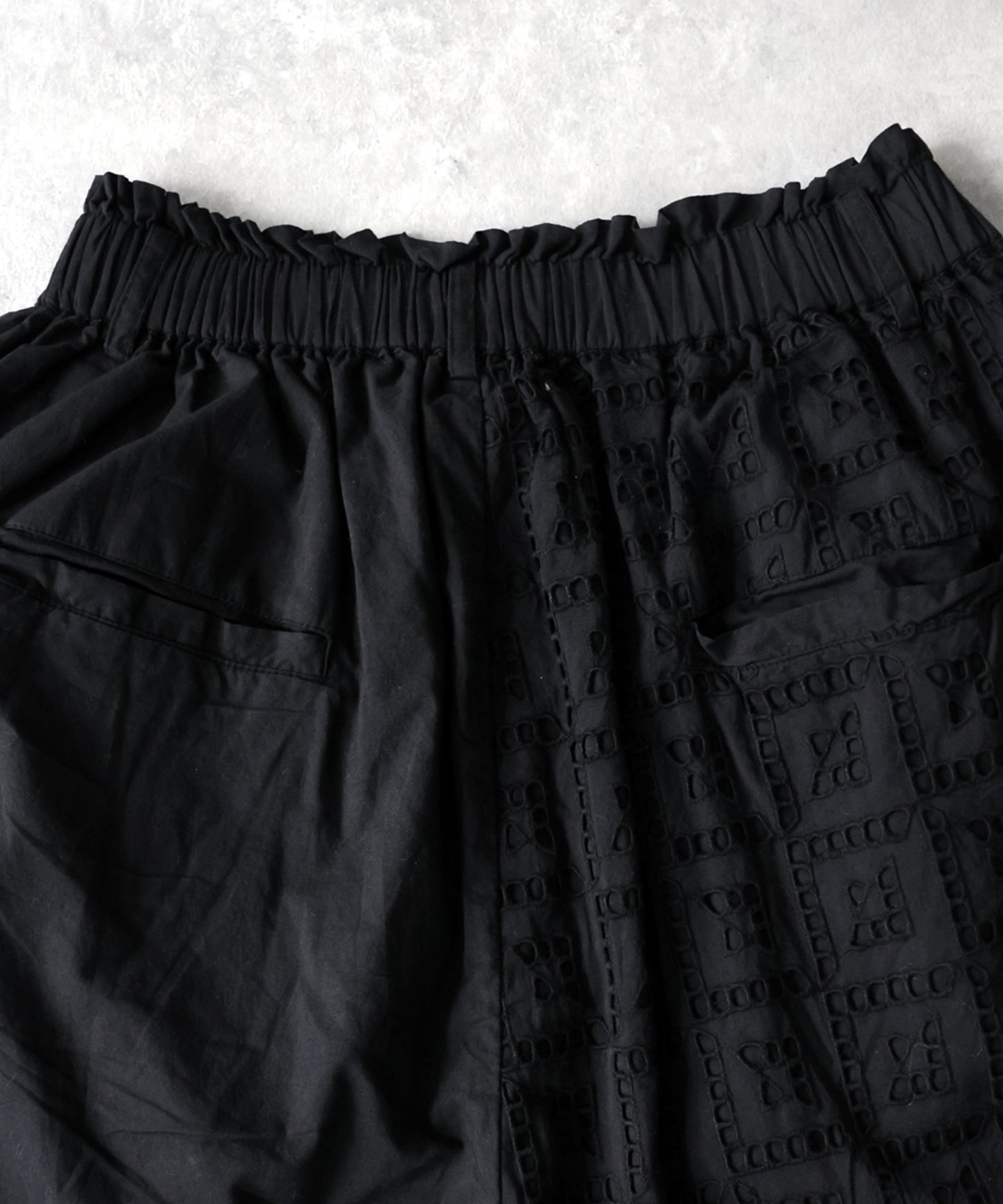 NUUUII 100% Cotton Chiffon Embroidered Wide Pants Ladies