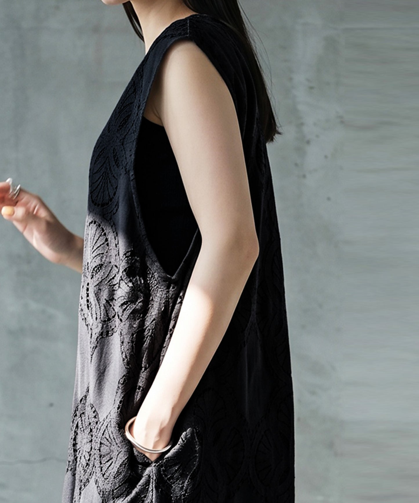 NUUUII V-Neck Lace Wide-Leg All-In-One Ladies