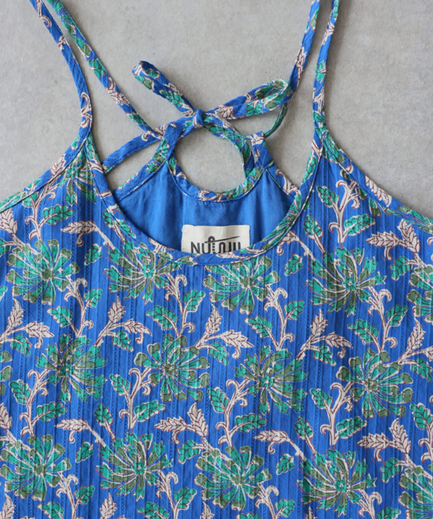 NUUUII Patterned Print 100% Cotton Long Camisole Dress Ladies