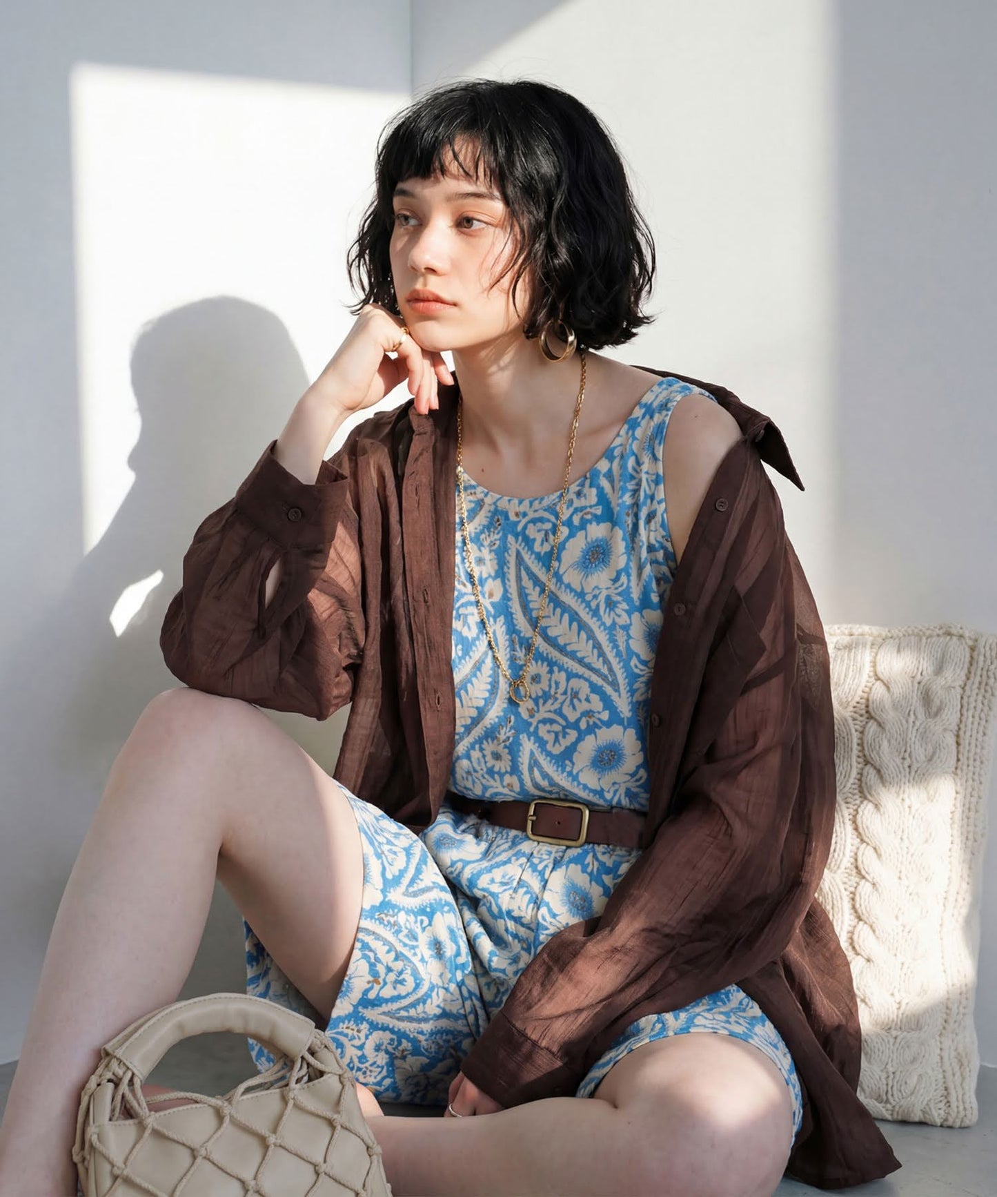 Fringe Floral Tank top Ladies