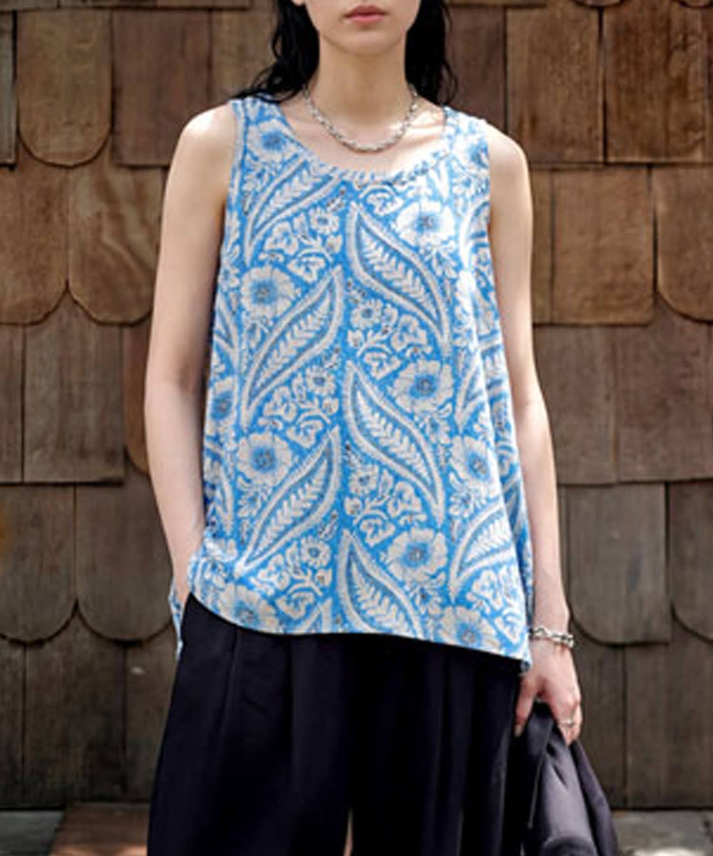 Fringe Floral Tank top Ladies