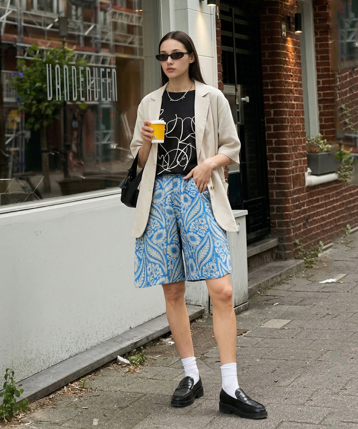 Fringe Floral Short Pants Ladies