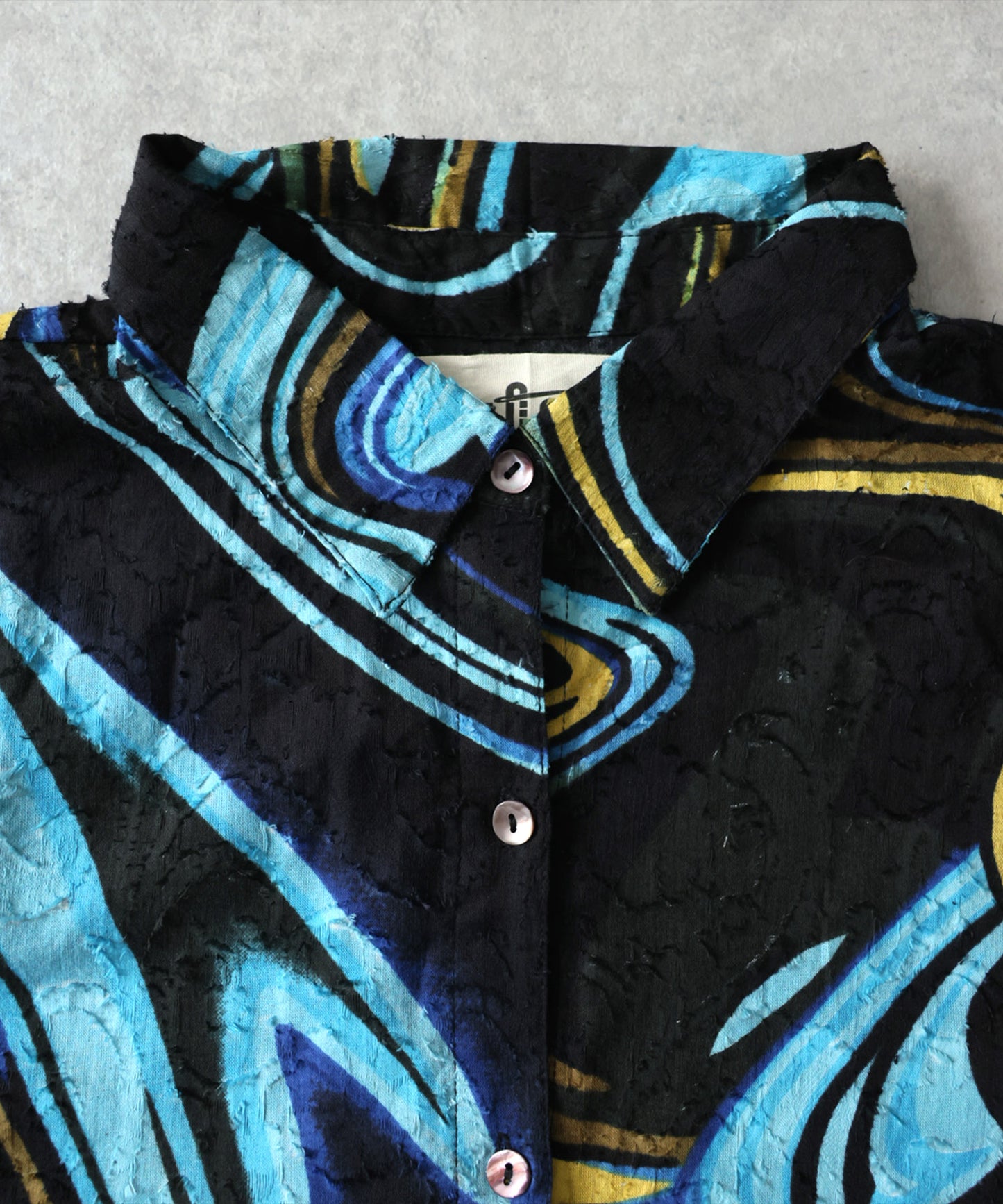 NUUUII 100% Cotton Art Print Shirt Dress Ladies