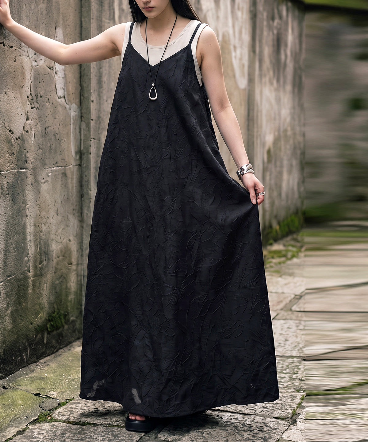 NUUUII Jacquard Print Camisole Dress Ladies