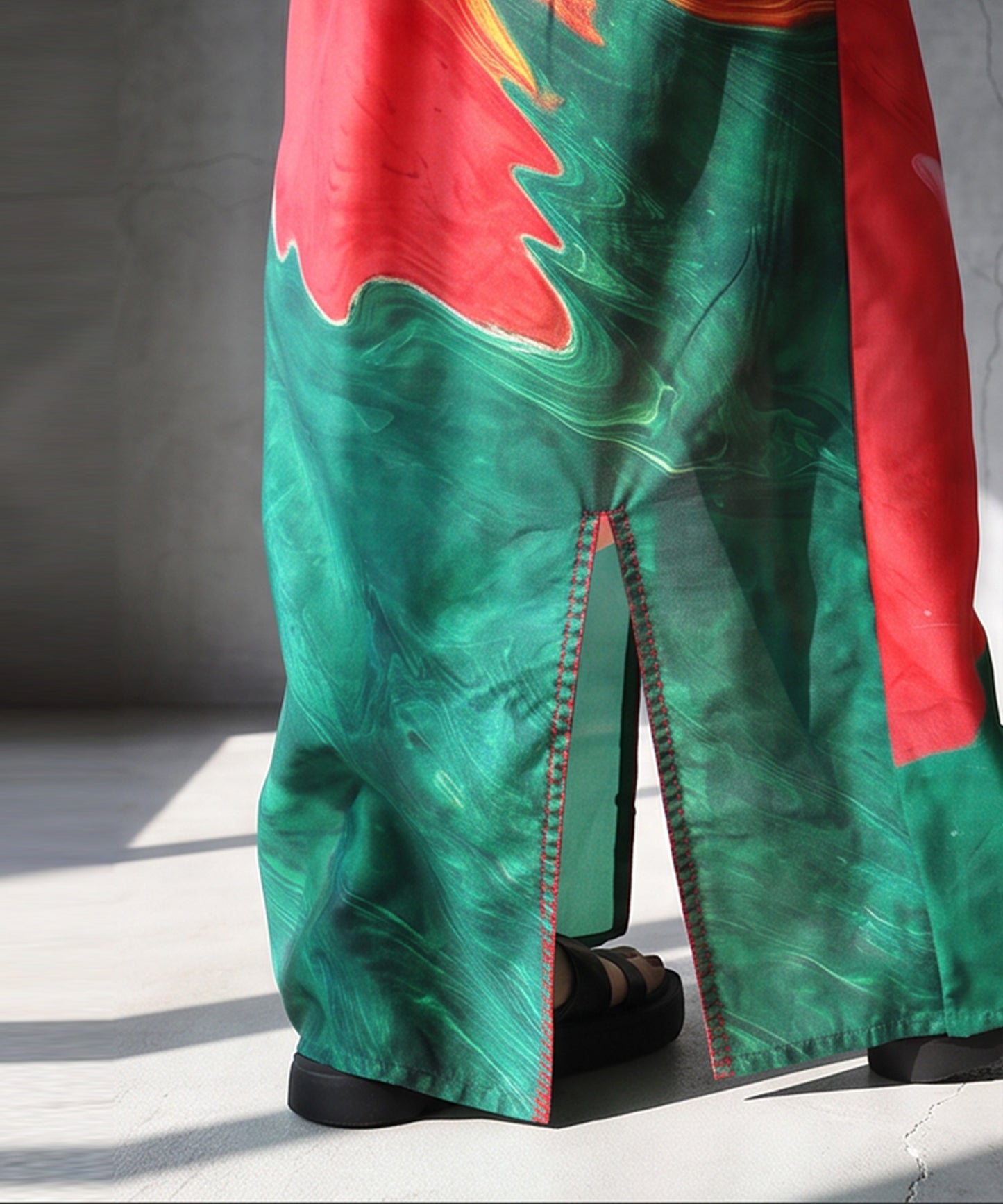 NUUUII I-Line Slit Art Skirt Ladies