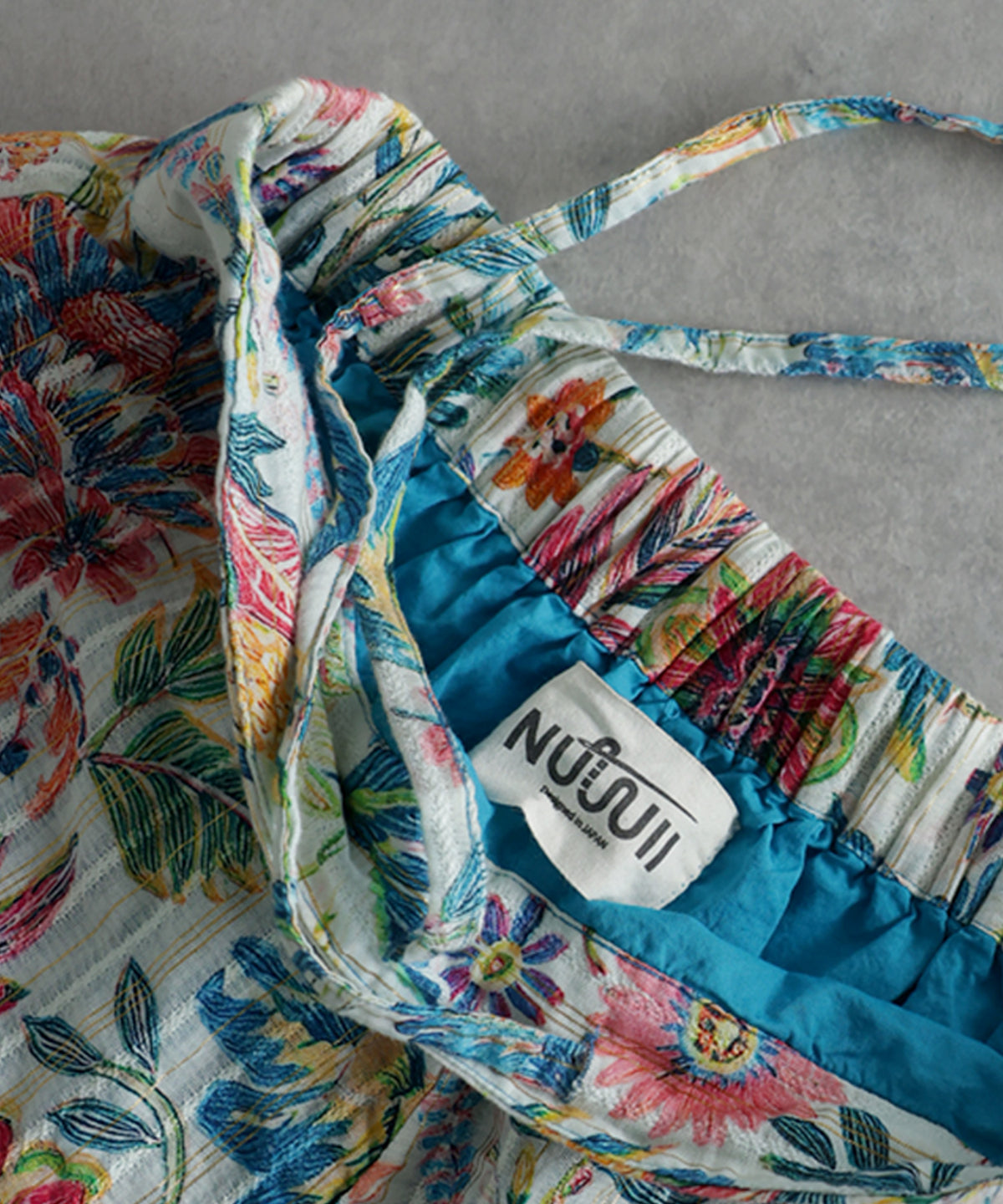 NUUUII 100% Cotton Botanical Floral Wide-Leg Pants Ladies