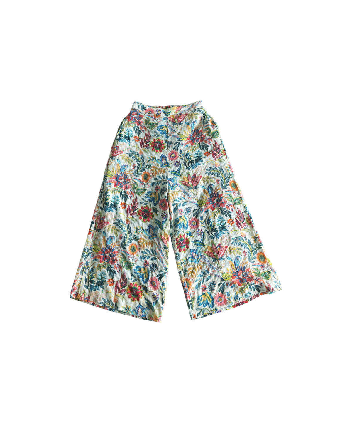 NUUUII 100% Cotton Botanical Floral Wide-Leg Pants Ladies