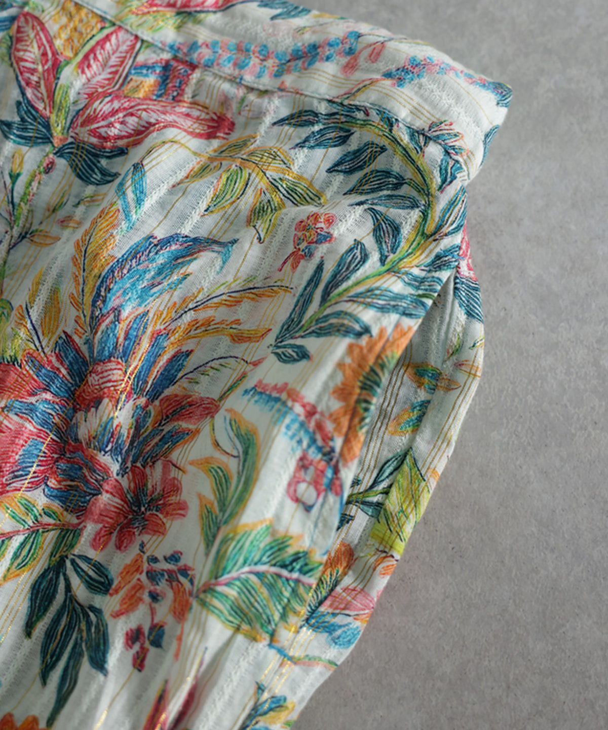NUUUII 100% Cotton Botanical Floral Wide-Leg Pants Ladies