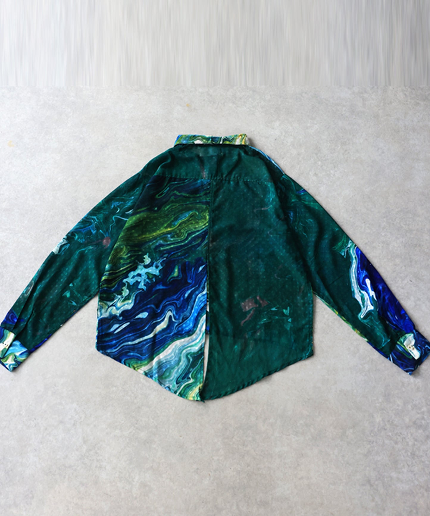 NUUUII Art Print Sheer Blouse Ladies