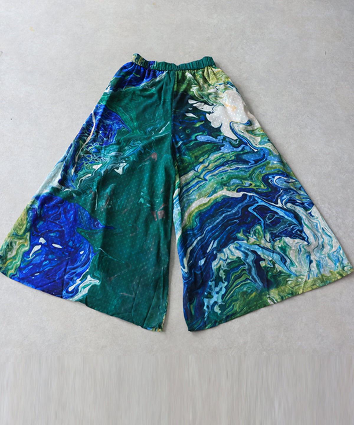 NUUUII Marble Print Art Print Wide Pants Ladies