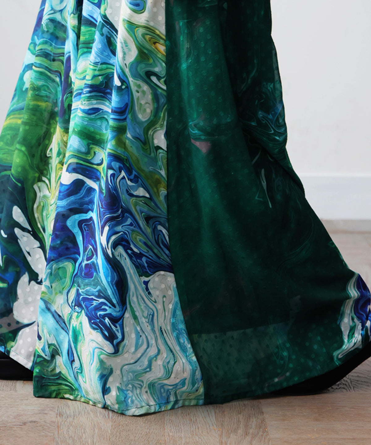 NUUUII Marble Print Art Print Wide Pants Ladies