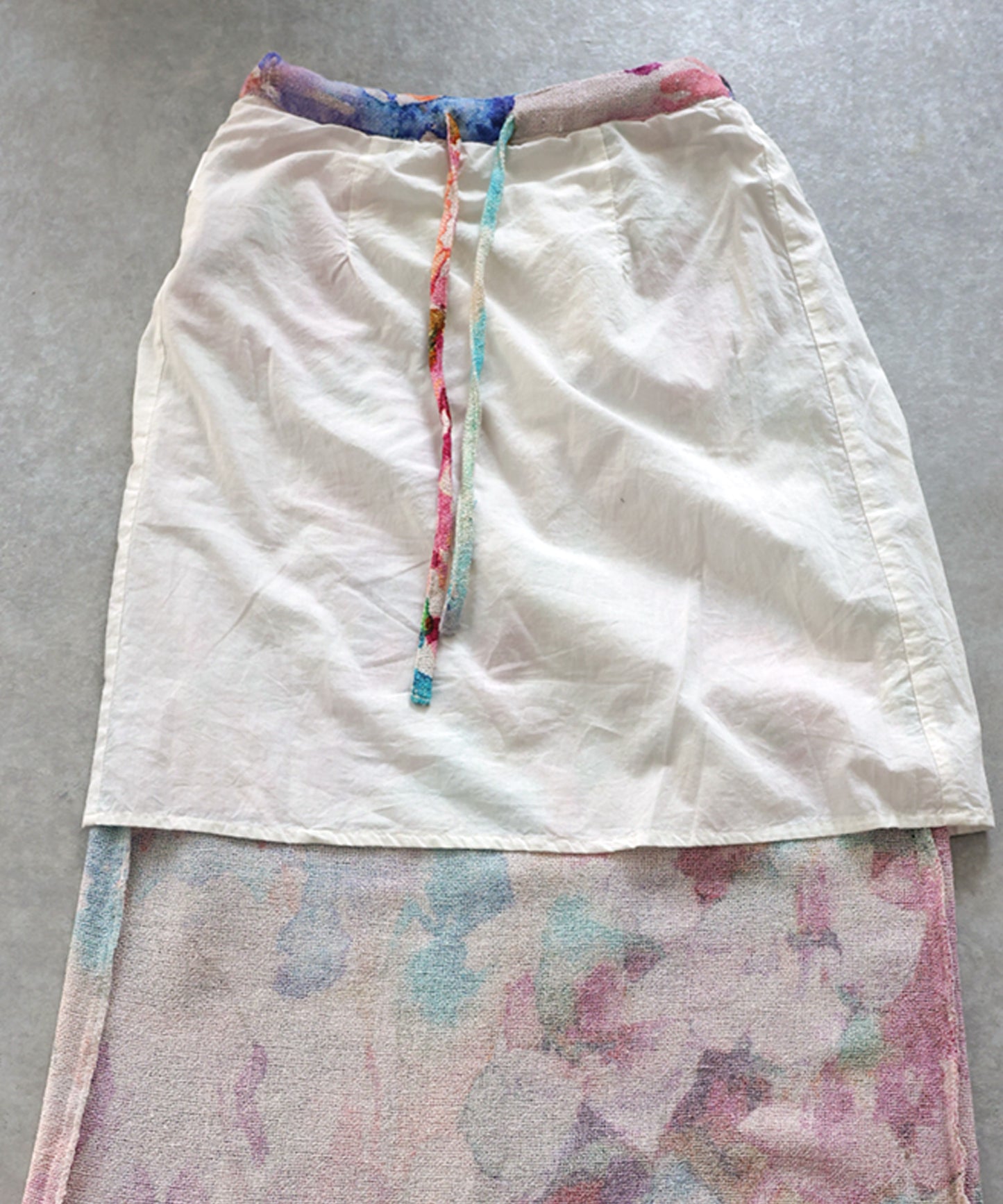 NUUUII Floral Watercolor Print All-Over Print Cotton Blend Skirt Ladies