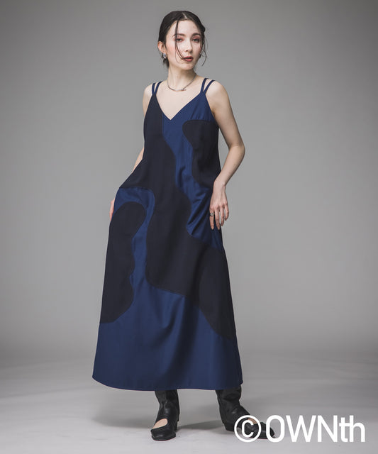 Wave Design Dress Ladies