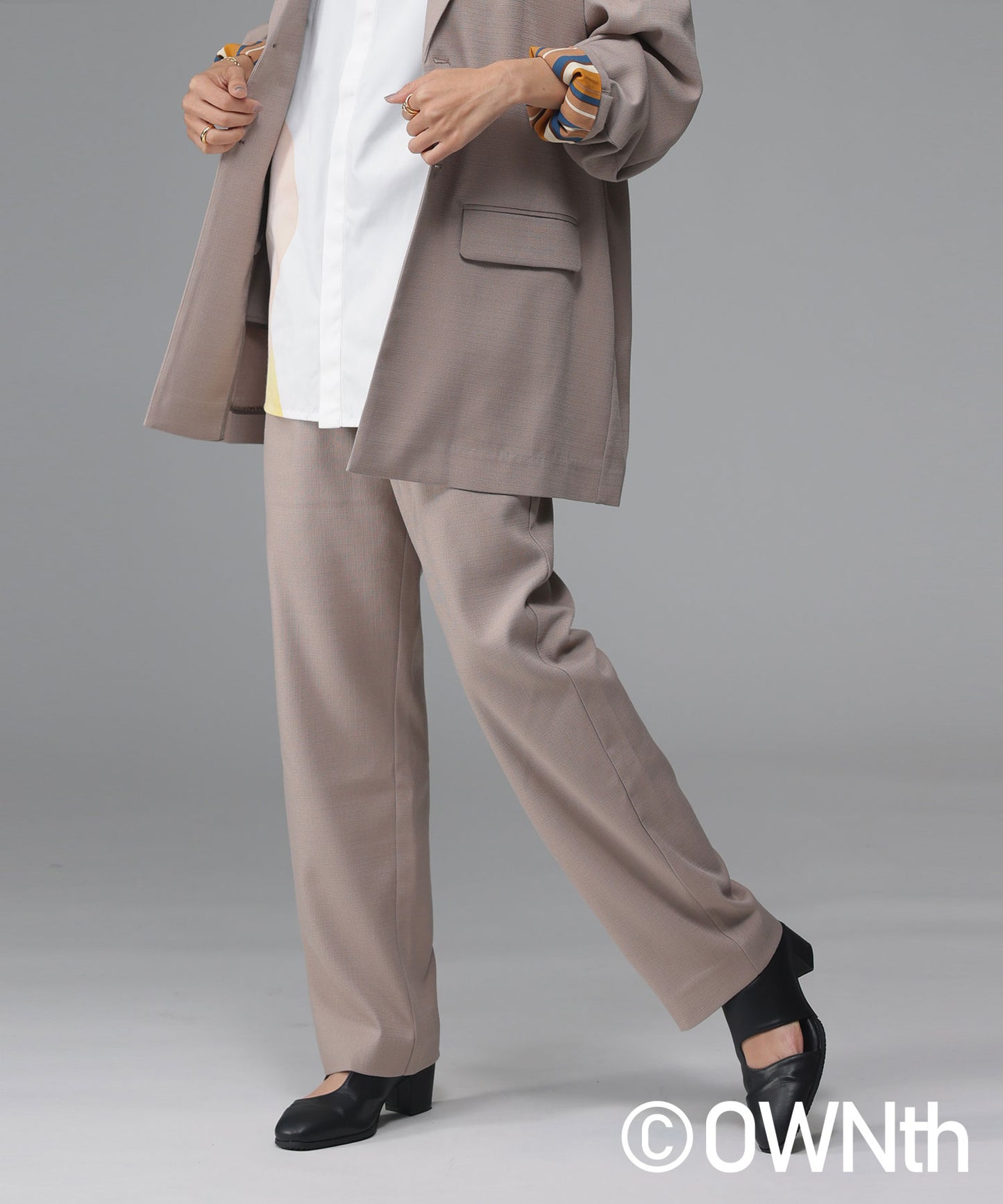 Linen Like Tailored Pants Ladies