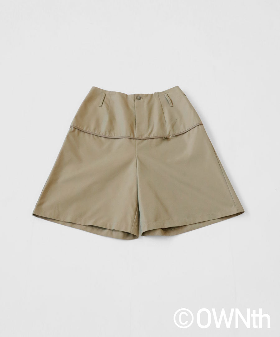 Half pants x long skirt