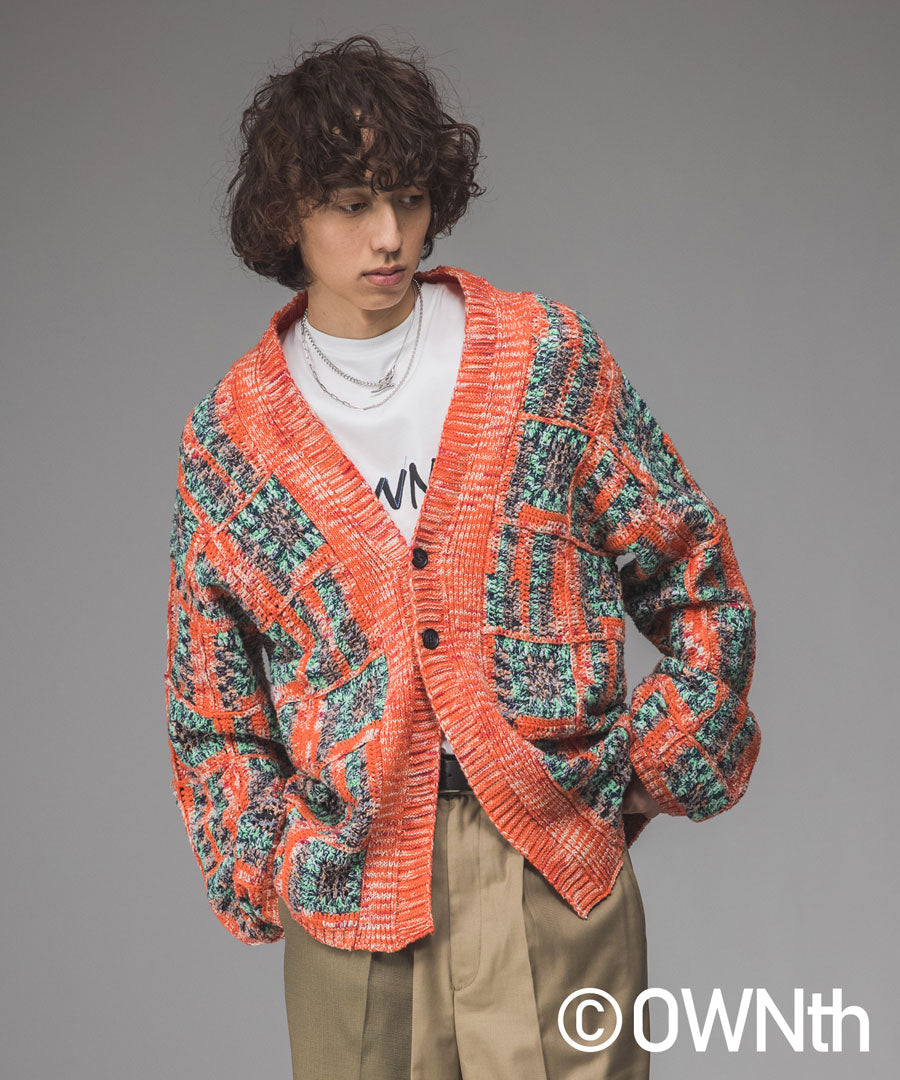 Crochet knit Cardigan Unisex