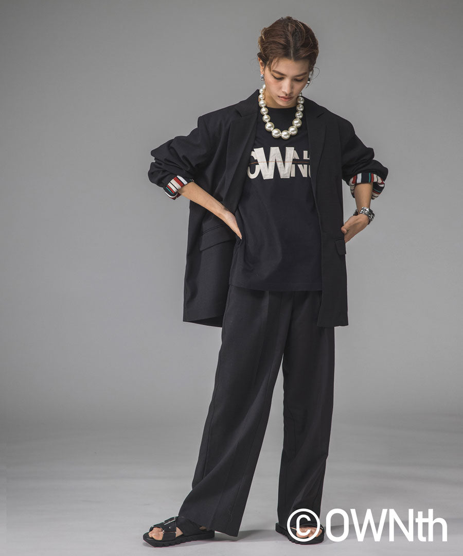 Asymmetry Design Tuck Pants Unisex