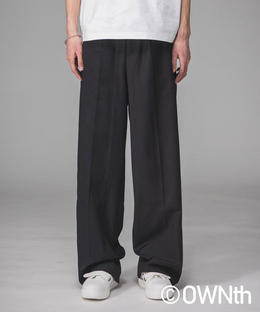 Asymmetry Design Tuck Pants Unisex