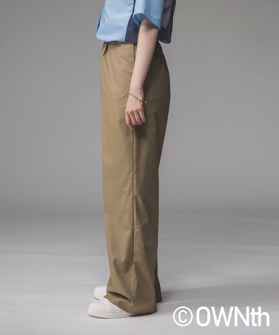 Asymmetry Design Tuck Pants Unisex