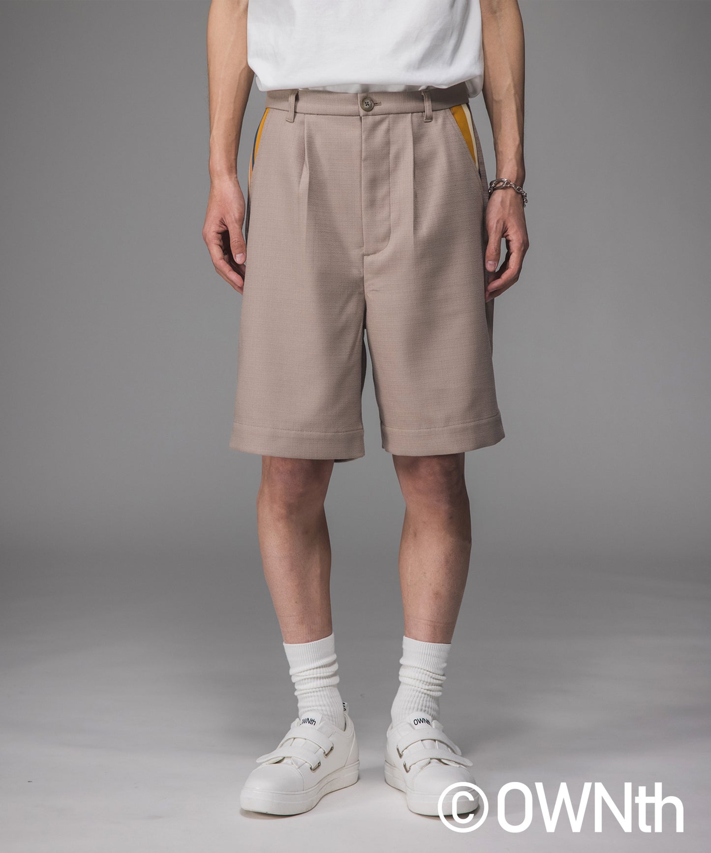 Linen-like Half Pants Unisex