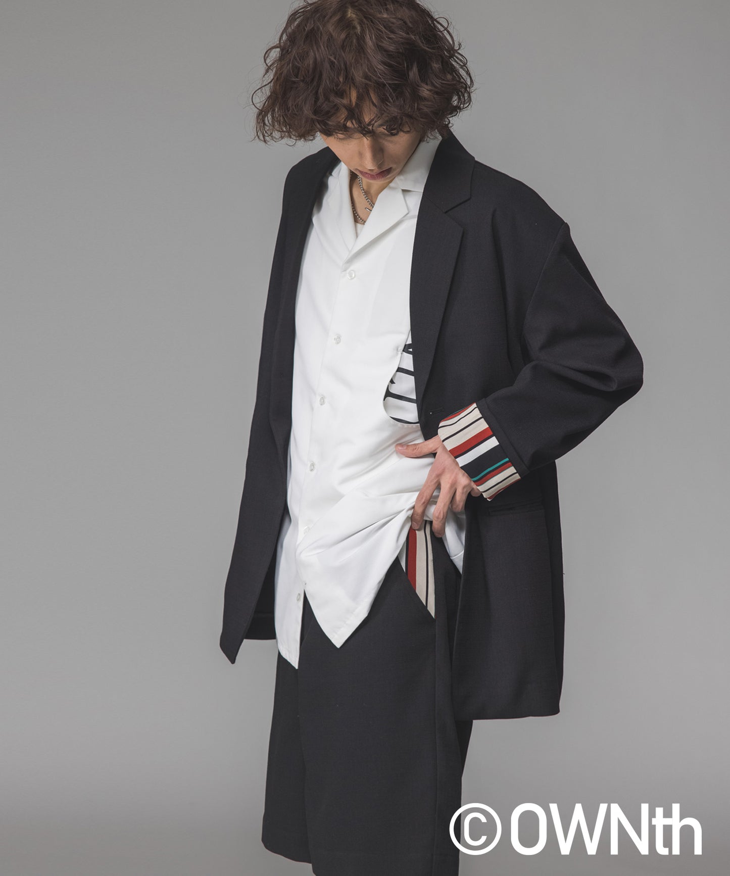 Linen-like over jacket Unisex