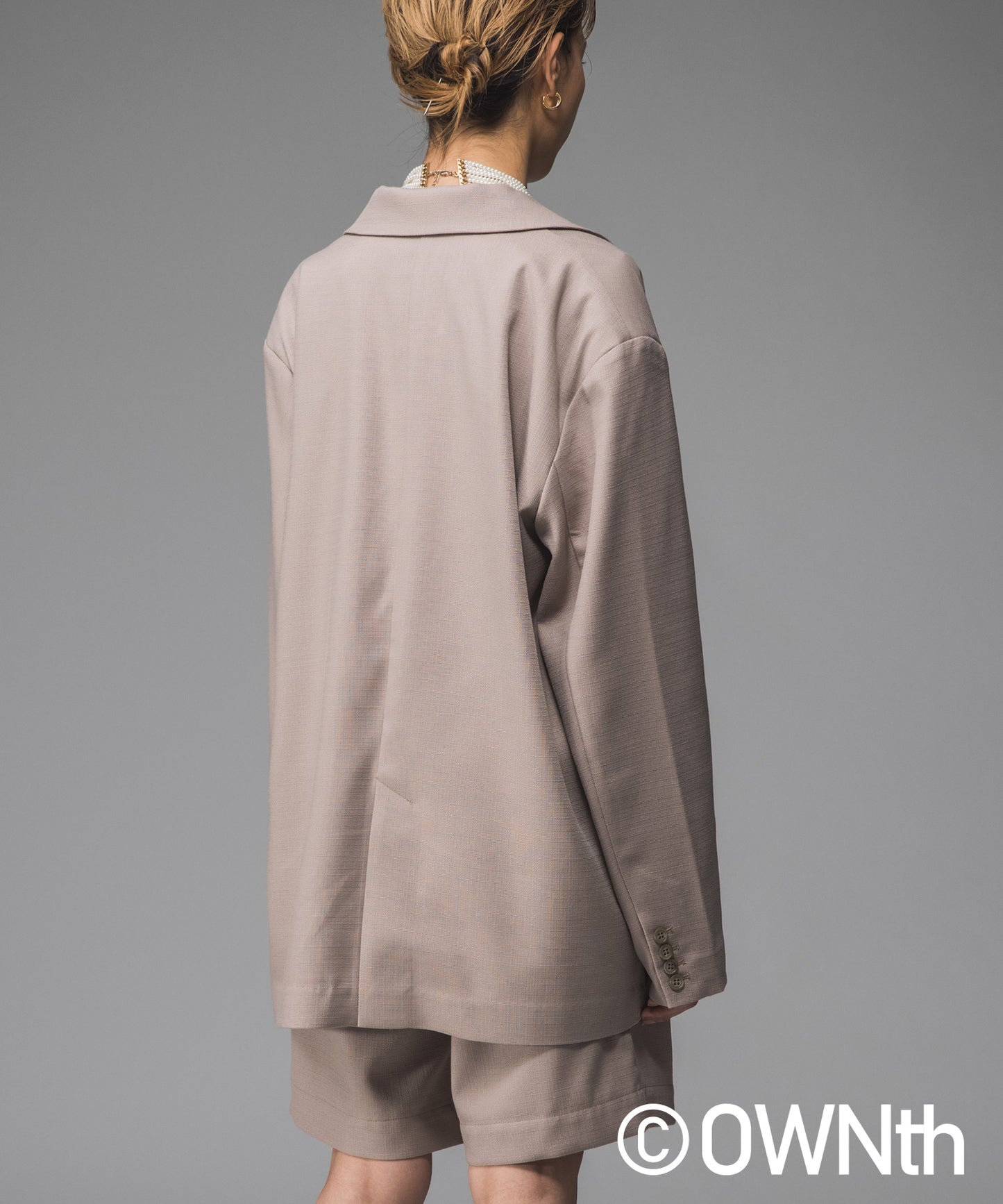 Linen-like over jacket Unisex