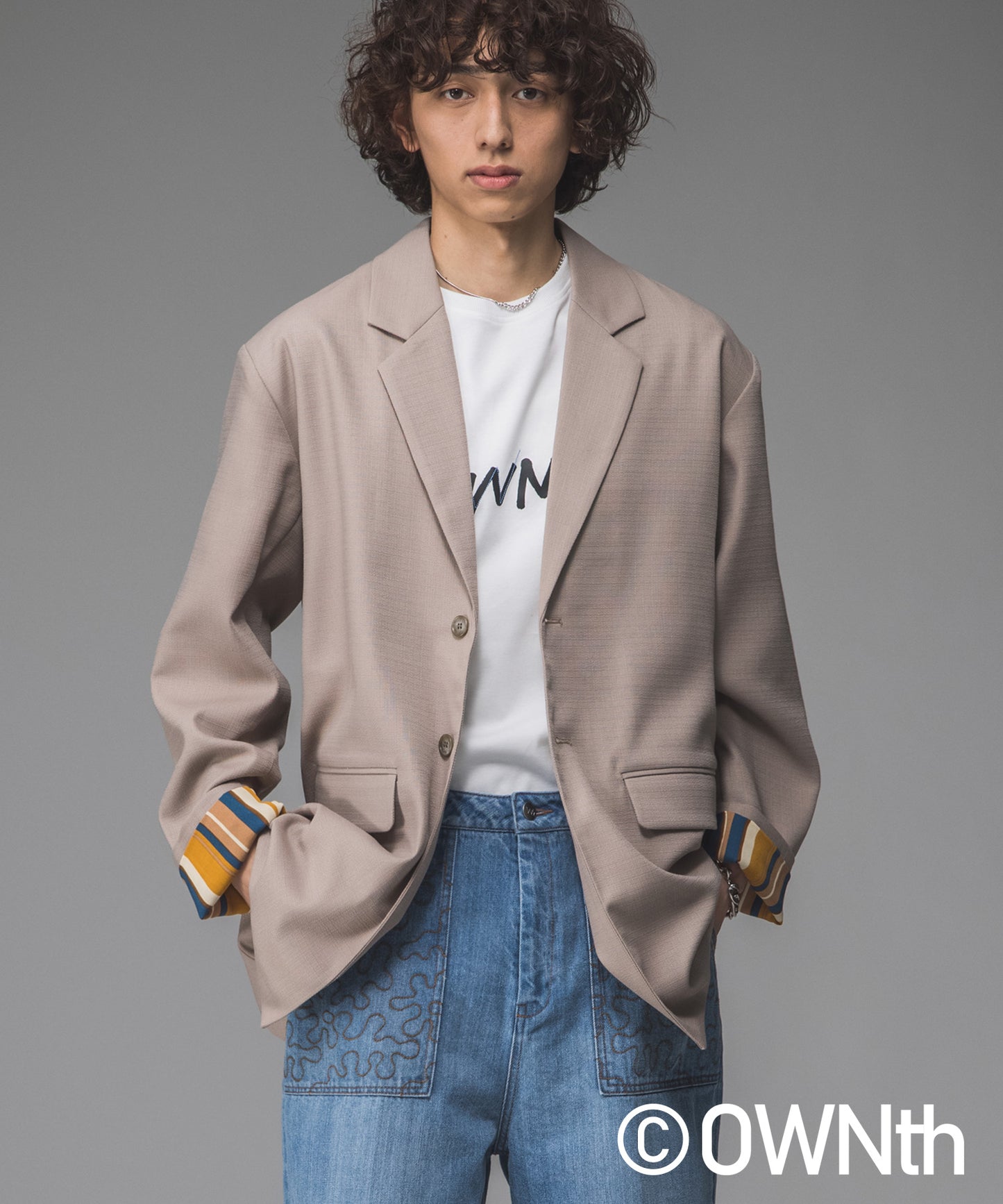 Linen-like over jacket Unisex