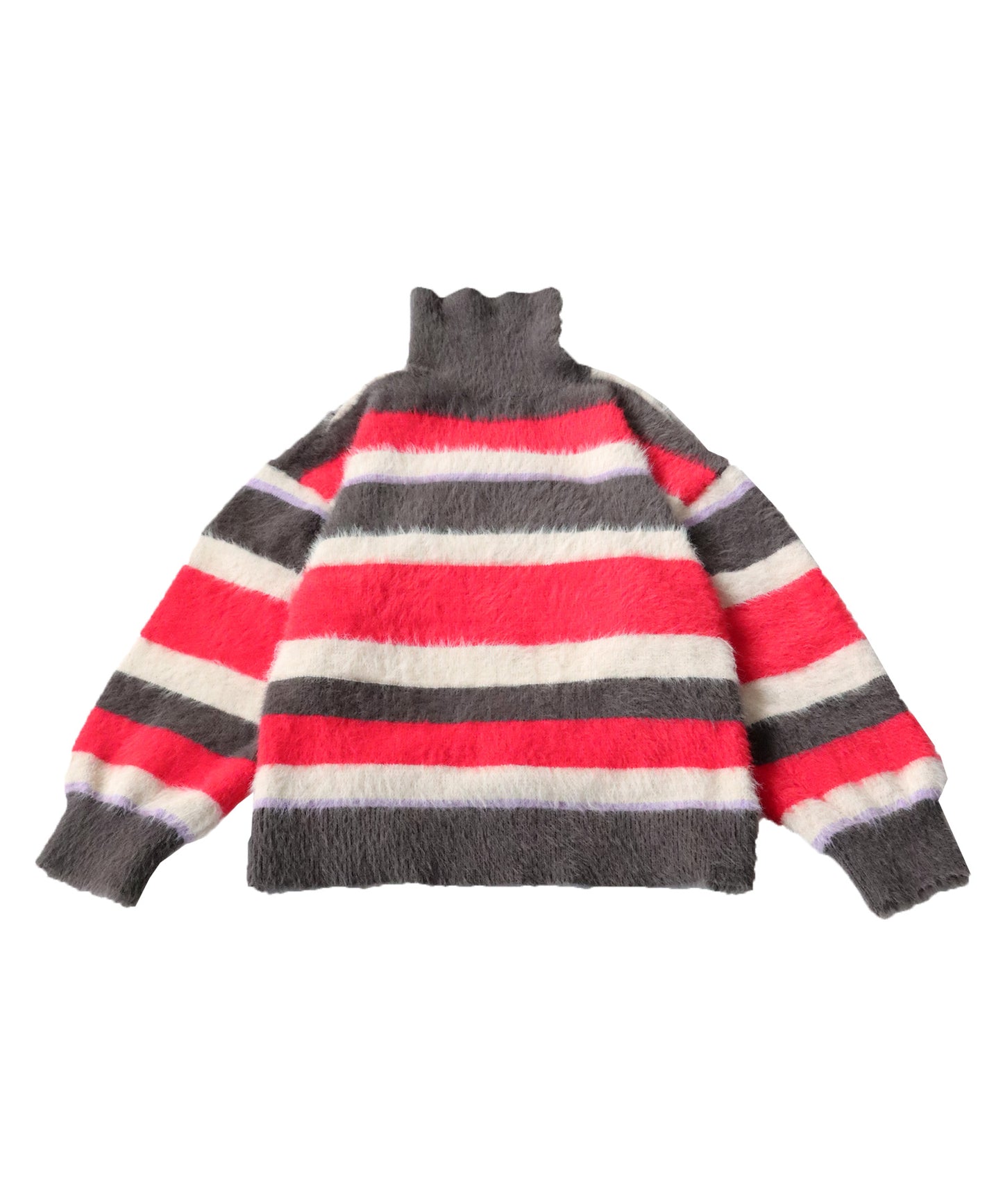 Shaggy Stripe Knit Vest Ladies