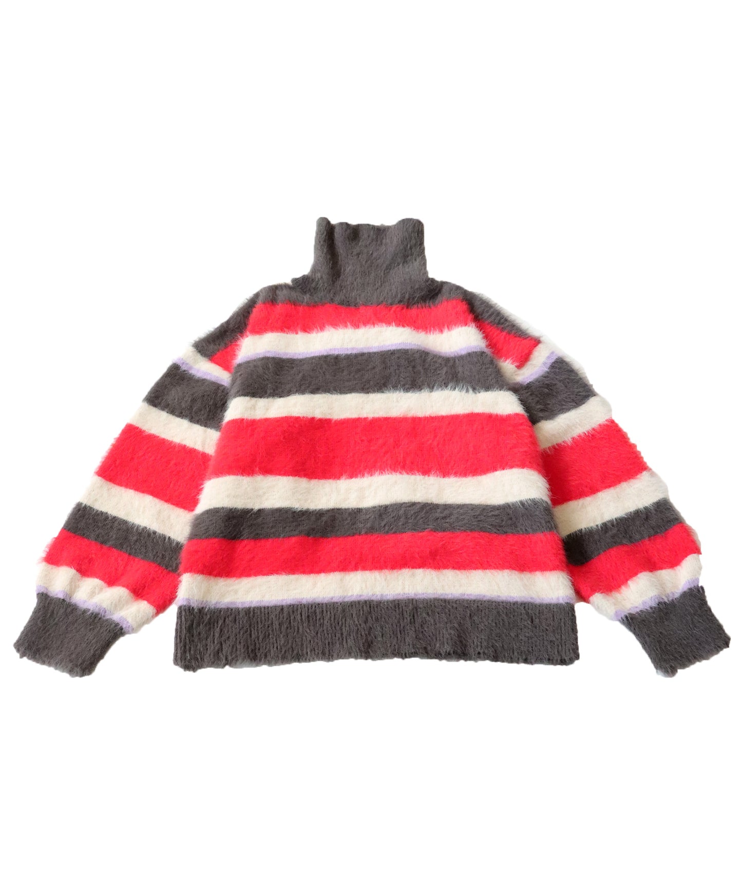 Shaggy Stripe Knit Vest Ladies