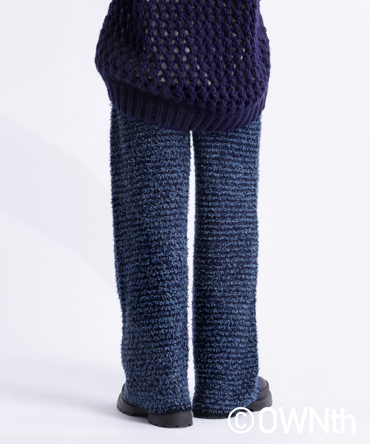 Tape Yarn Knit Pants Ladies