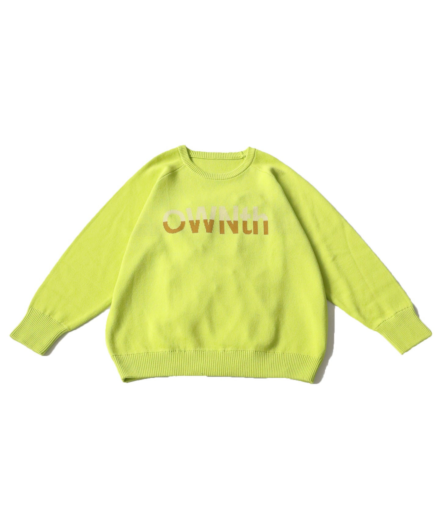 Double Jacquard "Ownth" Logo Knit Pullover Ladies