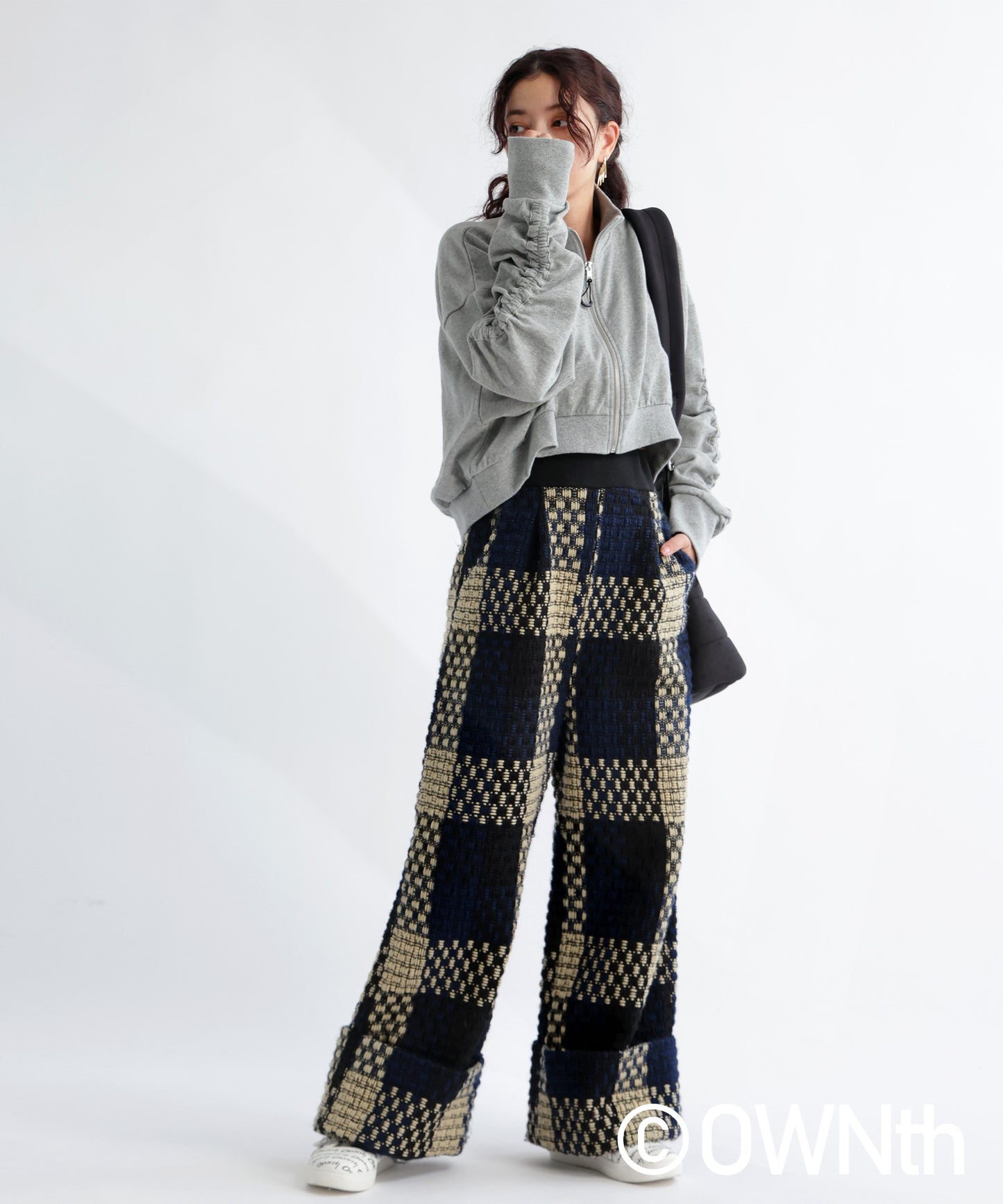 Tweed Wide Pants Ladies