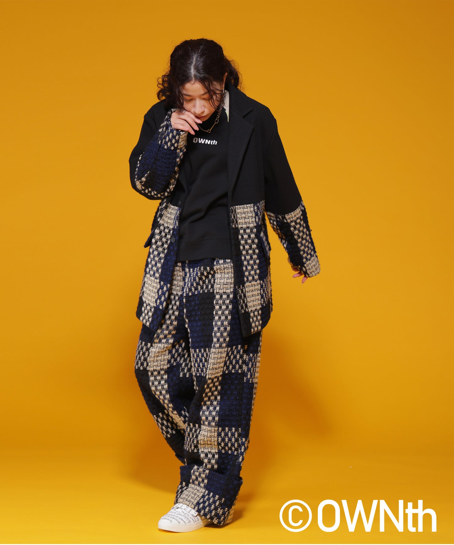 Tweed Wide Pants Ladies