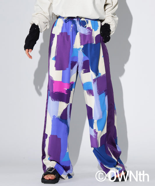 Sideline Paint Pattern Easy Pants Ladies