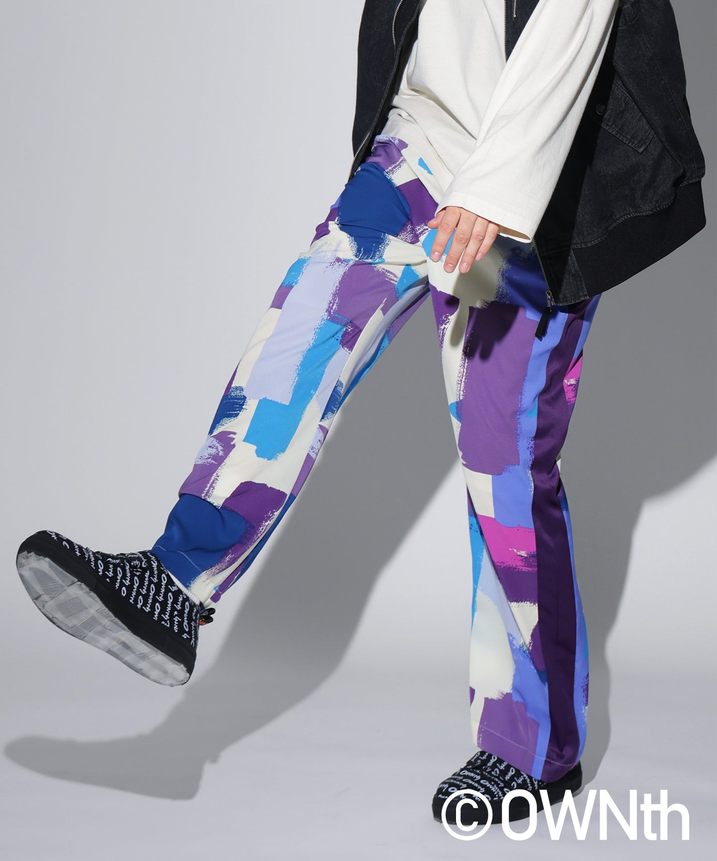 Sideline Paint Pattern Easy Pants Ladies