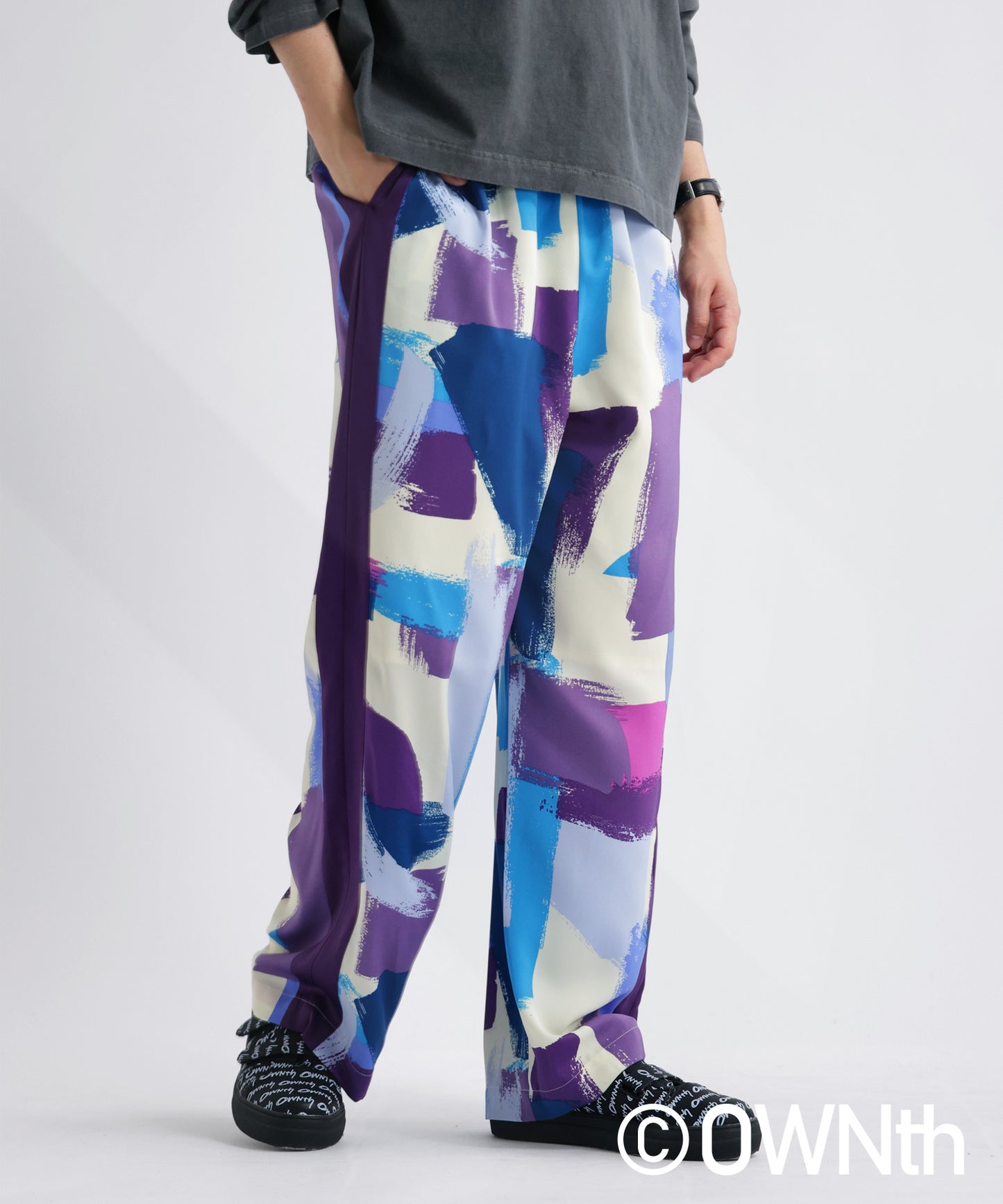 Sideline Paint Pattern Easy Pants Ladies