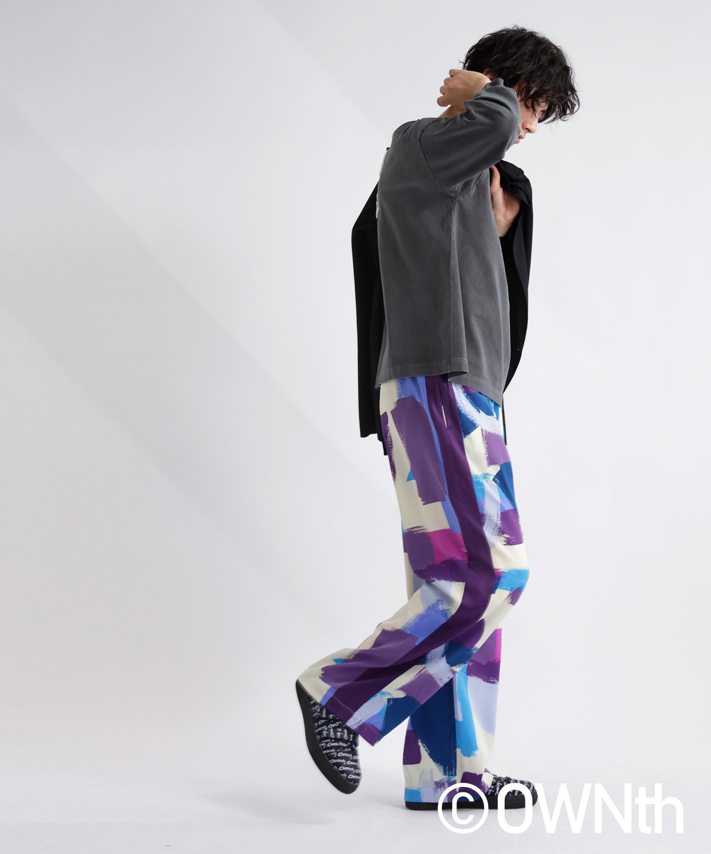 Sideline Paint Pattern Easy Pants Ladies