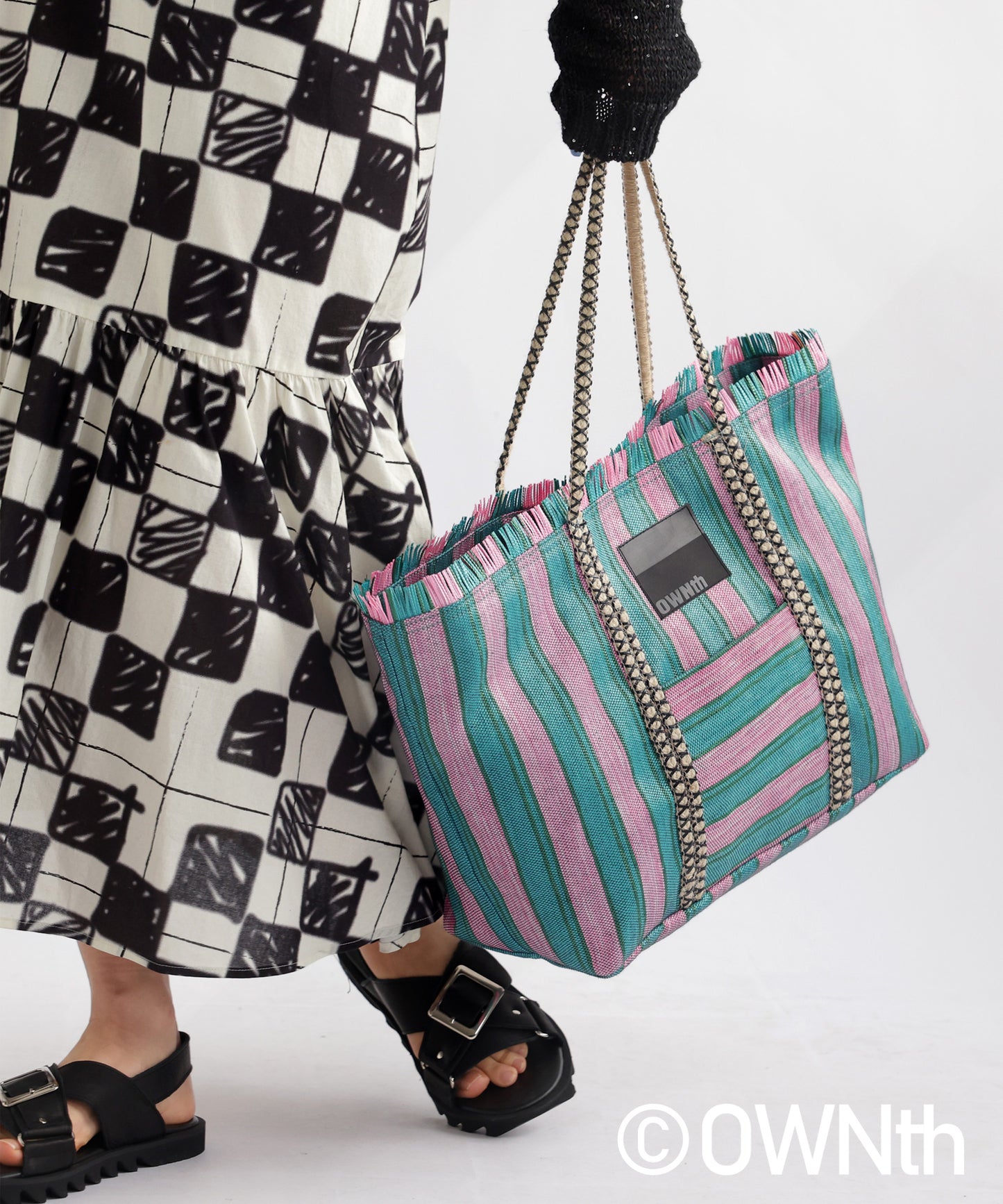 Striped Tote Bag Ladies