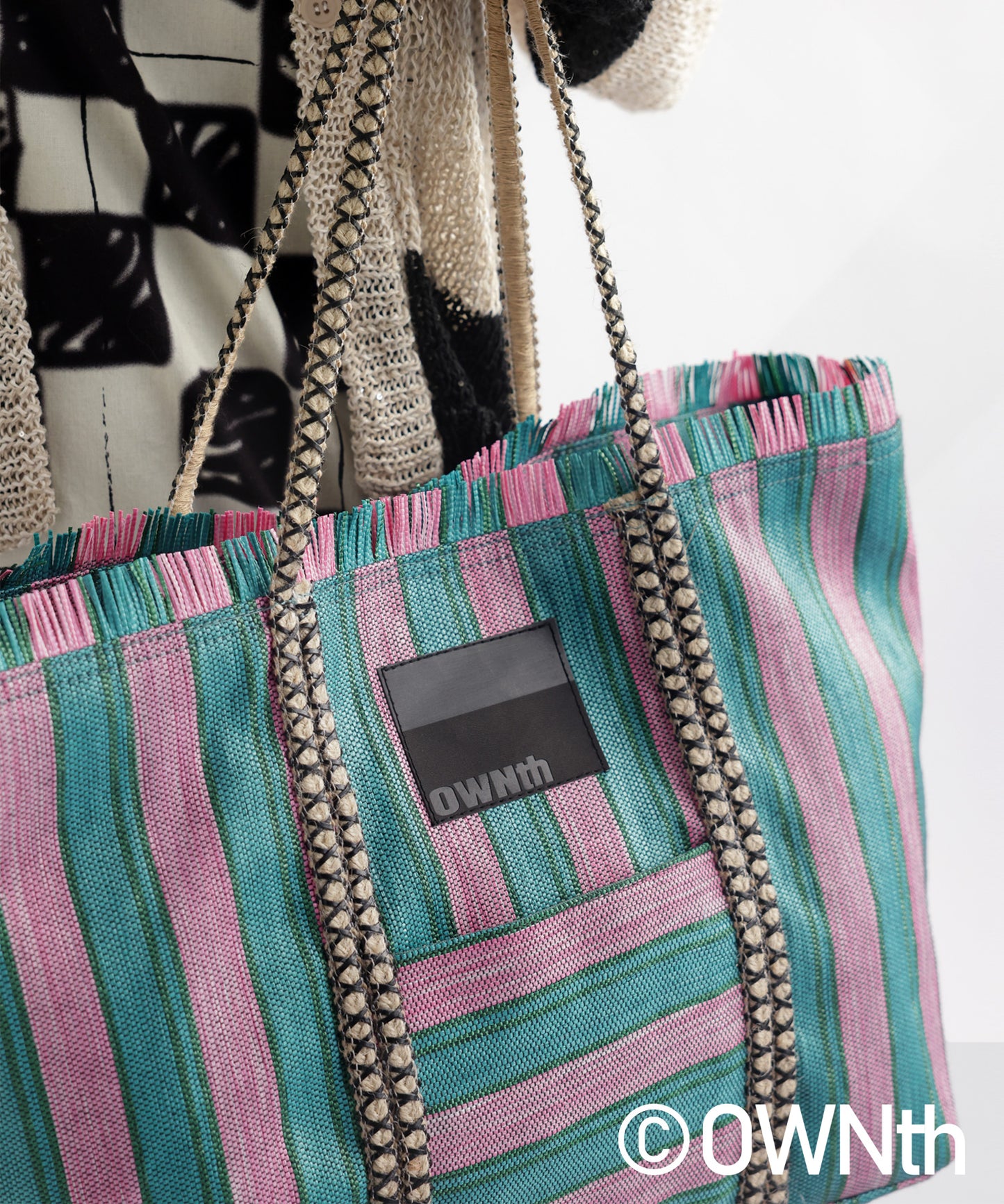 Striped Tote Bag Ladies